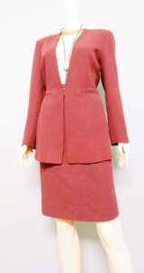 Maroon vintage skirt suit